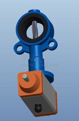蝴蝶閥模型下載_通用(yòng)格式igs、stp等_三維模型 - 機械5